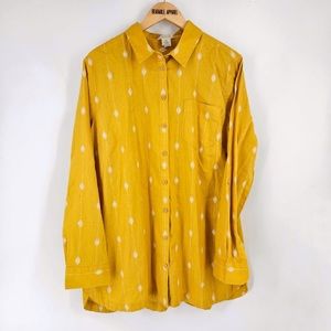 NEW Duluth Artisan Hemp Tunic Button Down Shirt Long Sleeve